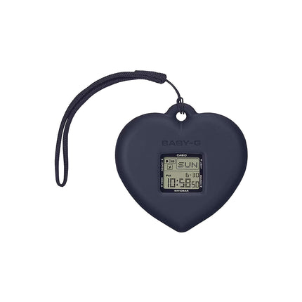 Casio Baby-G + Plus BGD-10KH-2CDR Digital Dial Navy Blue Resin Band + Case Holder Set