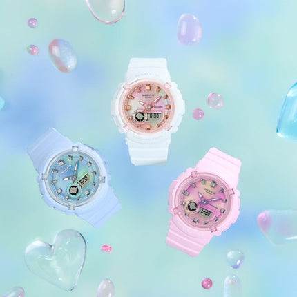 Casio Baby-G BGA-280TD-4ADR Tie Dye Digital Analog Dial Pink Resin Band