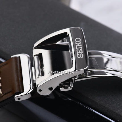 Seiko Presage SRPE45J1 Cocktail Mojito Green Dial Brown Leather Strap
