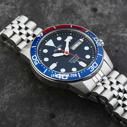 Alba Mechanical AL4191X1 Men Blue Dial Stainless Steel Strap