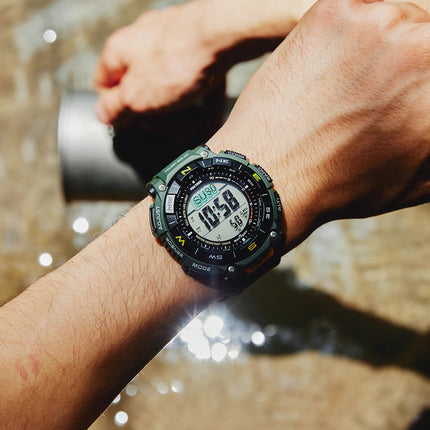 Casio Pro Trek PRG-340-3DR Tough Solar Digital Dial Dark Green Resin Band