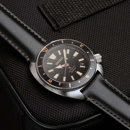 Seiko Prospex SRPG17K1 Tortoise Land Automatic Black Dial Black Leather Strap