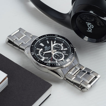 Casio Edifice EFR-552D-1AVUDF Chronograph Black Dial Stainless Steel Band