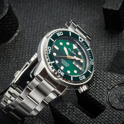 Alba Active AL4243X1 Automatic Man Green Dial Stainless Steel Strap