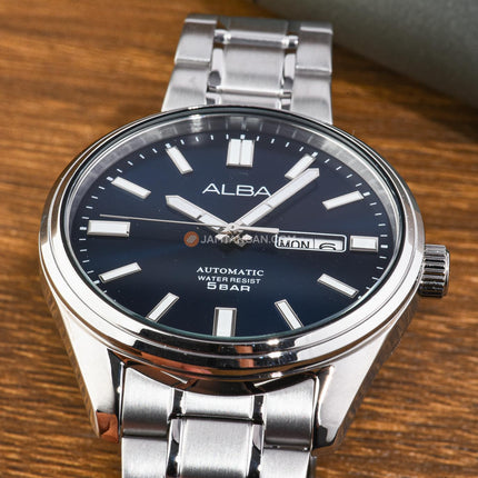 Alba Mechanical AL4151X1 Blue Dial Stainless Steel Strap