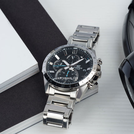 Casio Edifice EFR-571D-1AVUDF Chronograph Black Dial Stainless Steel Strap