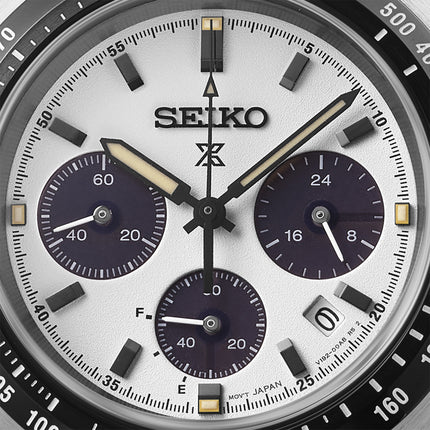Seiko Prospex SSC961P1 Speedtimer Youngtimer Solar Chrono In Monochrome Stainless Steel Strap
