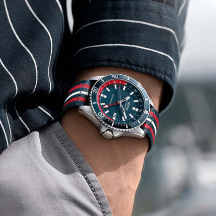 MIDO Ocean Star M026.629.11.041.00 GMT Blue Dial Stainless Steel Strap SPECIAL EDITION + Extra Strap