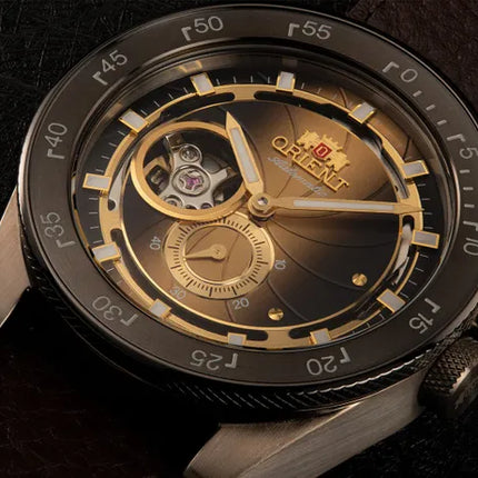 Orient Revival RA-AR0204G Automatic Retro Future Camera Dial Brown Leather Strap Limited Edition