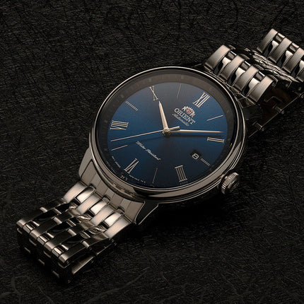 Orient Contemporary RA-AC0J03L Automatic Men Blue Dial Metal Strap