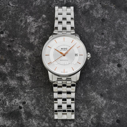 MIDO Baroncelli M037.407.11.031.01 Signature Automatic Silver Dial Stainless Steel Strap