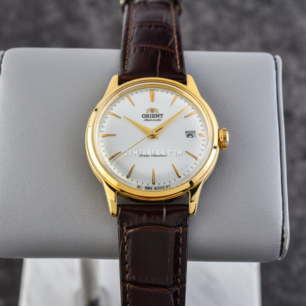Orient Bambino Classic RA-AC0M01S Automatic Men White Dial Brown Leather Strap