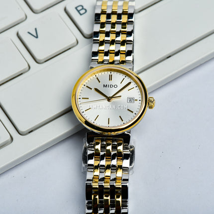 MIDO Dorada M033.210.22.031.00 Silver Dial Dual Tone Stainless Steel Strap