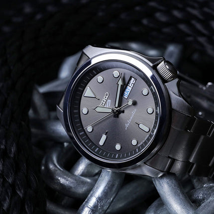 Seiko 5 Sports SRPE51K1 SKX Sports Style Grey Dial Stainless Steel Strap