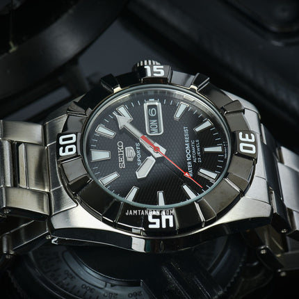 Seiko 5 Sports SNZF61K1 Automatic Black Dial Stainless Steel Strap
