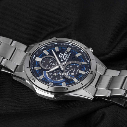 Casio Edifice EFS-S610D-1AVUDF Heat Gradation Slim Blue Line Dial Stainless Steel Band