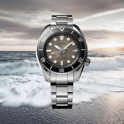 Seiko Prospex SPB323J1 King Sumo Automatic Divers 200M Grey Dial Stainless Steel Strap