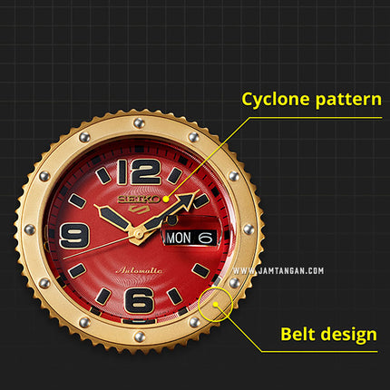 Seiko 5 Sports SRPF24K1 Street Fighter Zangief Iron Cyclone Dual Tone Nylon Strap Limited Edition