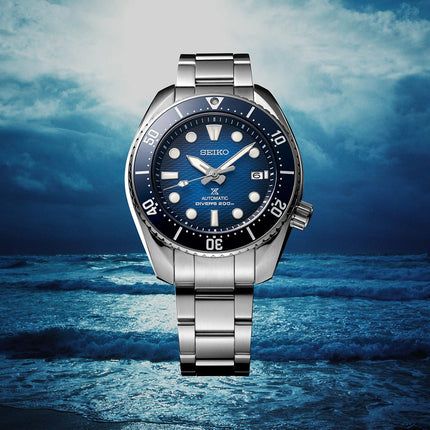 Seiko Prospex SPB321J1 King Sumo Automatic Divers 200M Blue Dial Stainless Steel Strap