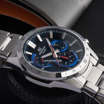 Casio Edifice EFR-573D-2AVUDF Chronograph Blue Dial Stainless Steel Band