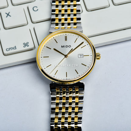 MIDO Dorada M033.410.22.031.00 Men Silver Dial Dual Tone Stainless Steel Strap