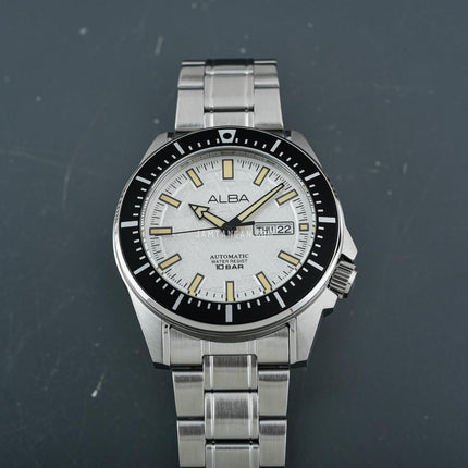 Alba Mechanical AL4721X1 Automatic Men Silver Dial Stainless Steel Strap