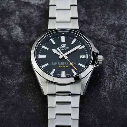 Casio Edifice EFV-100D-1AVUDF Men Black Dial Stainless Steel Band