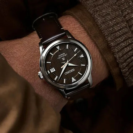 Seiko Prospex SPB251J1 The 1959 Alpinist Modern Re-Interpretation Brown Dial Brown Leather Strap