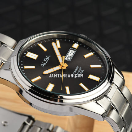 Alba Mechanical AL4149X1 Men Grey Dial Stainless Steel Strap