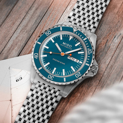 MIDO Ocean Star M026.830.11.041.00 Tribute 75th Anniversary Blue Dial St. Steel SPECIAL EDITION