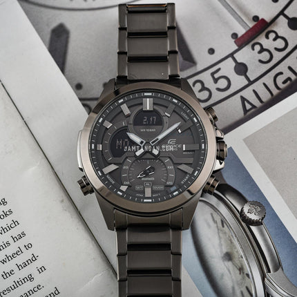 Casio Edifice ECB-30DC-1BDF Smartphone Link Model Digital Analog Dial Stainless Steel Band