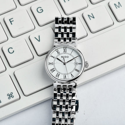 MIDO Dorada M033.210.11.013.00 White Dial Stainless Steel Strap