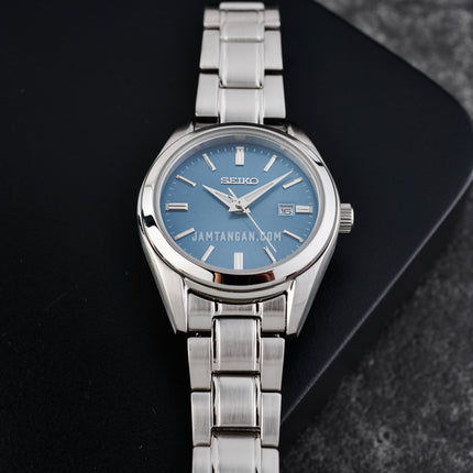 Seiko Ladies SUR531P1 Dress Blue Dial Stainless Steel Strap