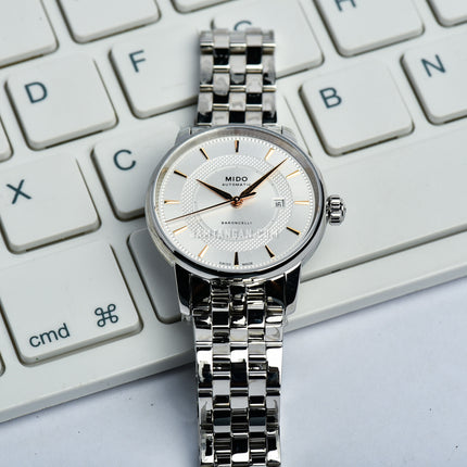 MIDO Baroncelli M037.207.11.031.01 Signature Automatic Silver Dial Stainless Steel Strap