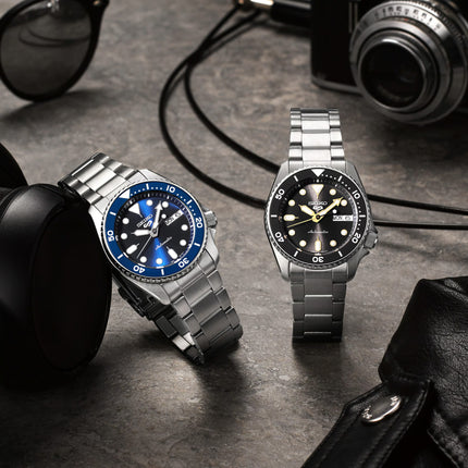 Seiko 5 Sports SRPL77K1 SKX Series New Colour Collection Street Blue Dial Stainless Steel Strap