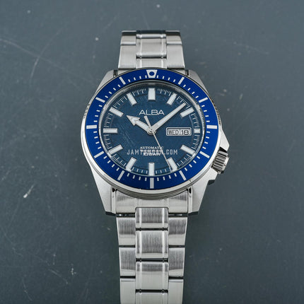 Alba Mechanical AL4715X1 Automatic Men Blue Dial Stainless Steel Strap