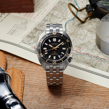 Seiko Prospex SPB315J1 Heritage Re-Interpretation Slim Willard Black Dial Stainless Steel Strap