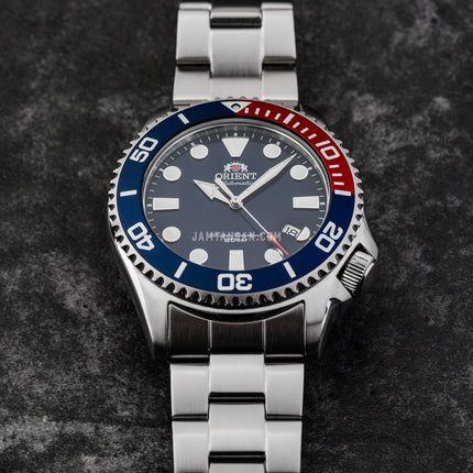 Orient New Triton RA-AC0K03L Automatic Divers Blue Navy Dial Stainless Steel Strap