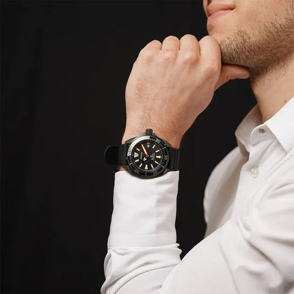 Seiko Prospex SRPH11K1 Black Samurai Automatic Divers 200 Black Rubber Strap LIMITED EDITION