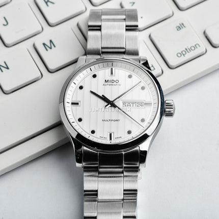 MIDO Multifort M005.830.11.031.00 Automatic Silver Dial Stainless Steel Strap