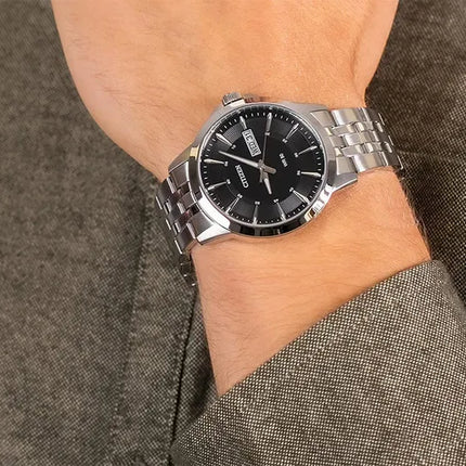 Citizen Classic BF2011-51E Men Dress Black Dial Stainless Steel Strap