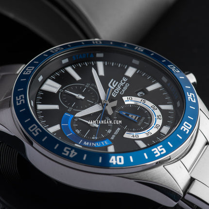Casio Edifice EFV-620D-1A2VUDF Chronograph Black Dial Stainless Steel Strap