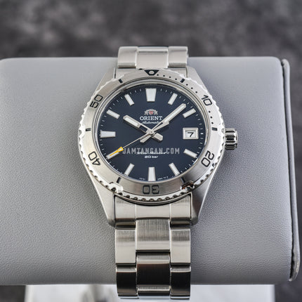 Orient Mako 40 RA-AC0Q02L Men Blue Navy Dial Stainless Steel Strap