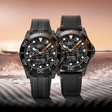 MIDO Ocean Star M042.431.77.081.00 200C Carbon COSC Rubber Strap + Extra Strap Limited Edition