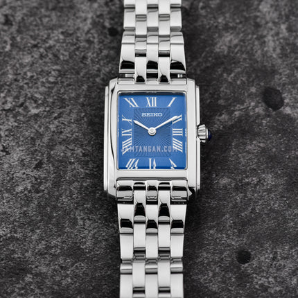 Seiko Ladies SWR085P1 Discover More Blue Dial Stainless Steel Strap