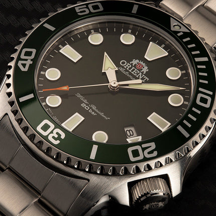 Orient Sports RA-AC0K02E Automatic Green Dial Stainless Steel Strap