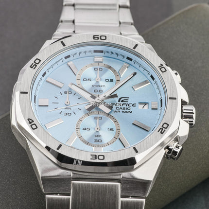 Casio Edifice EFV-640D-2BVUDF Chronograph Men Blue Dial Stainless Steel Band