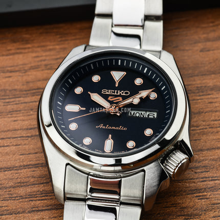 Seiko 5 Sports SRE003K1 5KX SKX Sports Style Automatic Dark Blue Dial Stainless Steel Strap