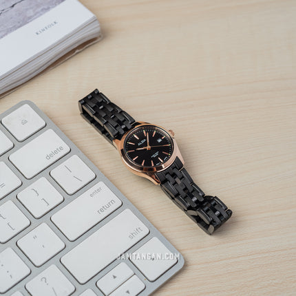 Alba AH7BM6X1 Ladies Black Dial Black Stainless Steel Strap