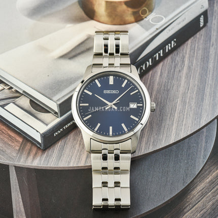Seiko Classic SUR399P1 Discover More Blue Dial Stainless Steel Strap